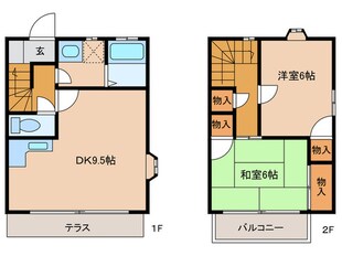 ガーデンテラスこむろの物件間取画像